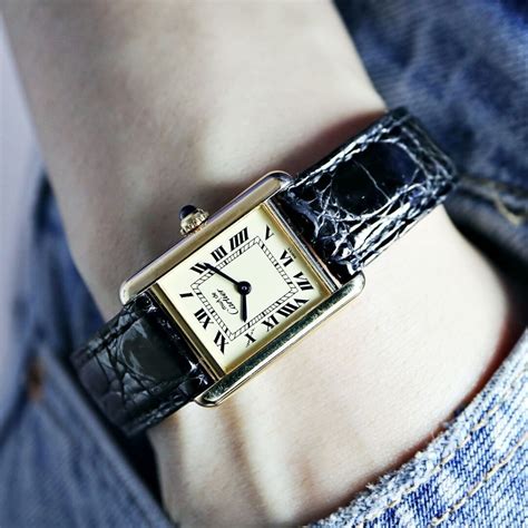 cartier watch women tank|cartier tank watch women's vintage.